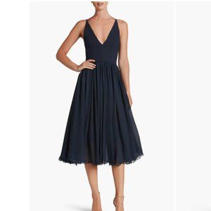 Alicia Mixed Media Midi Dress - Dress the Population